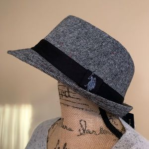 US POLO ASSOCIATION poly cotton blend unisex size small-med fedora hat N…